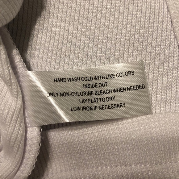 NWT - Embellished Slinky Material White Tank. Med - Picture 6 of 6